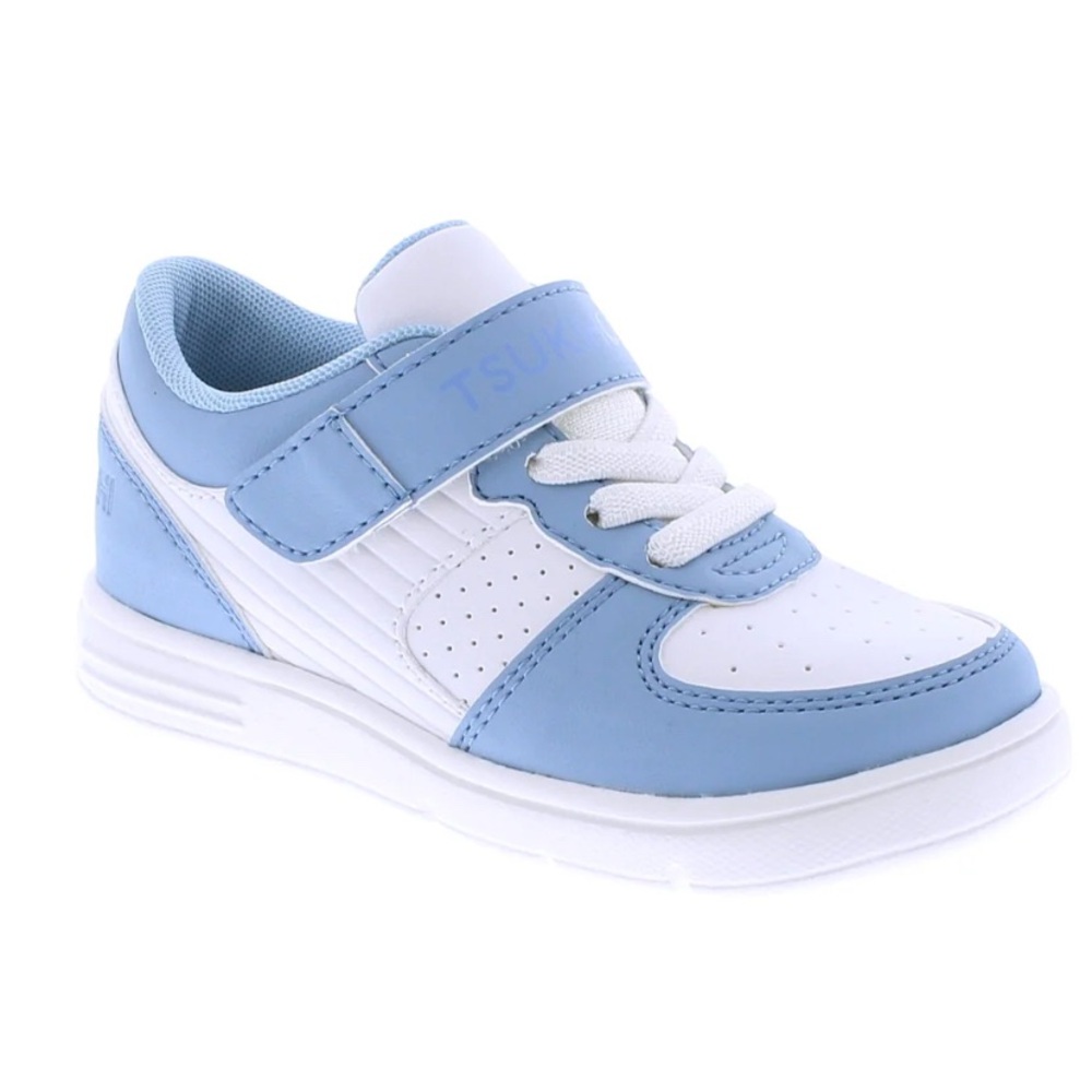 Child’s Beautiful White Blue Sneaker